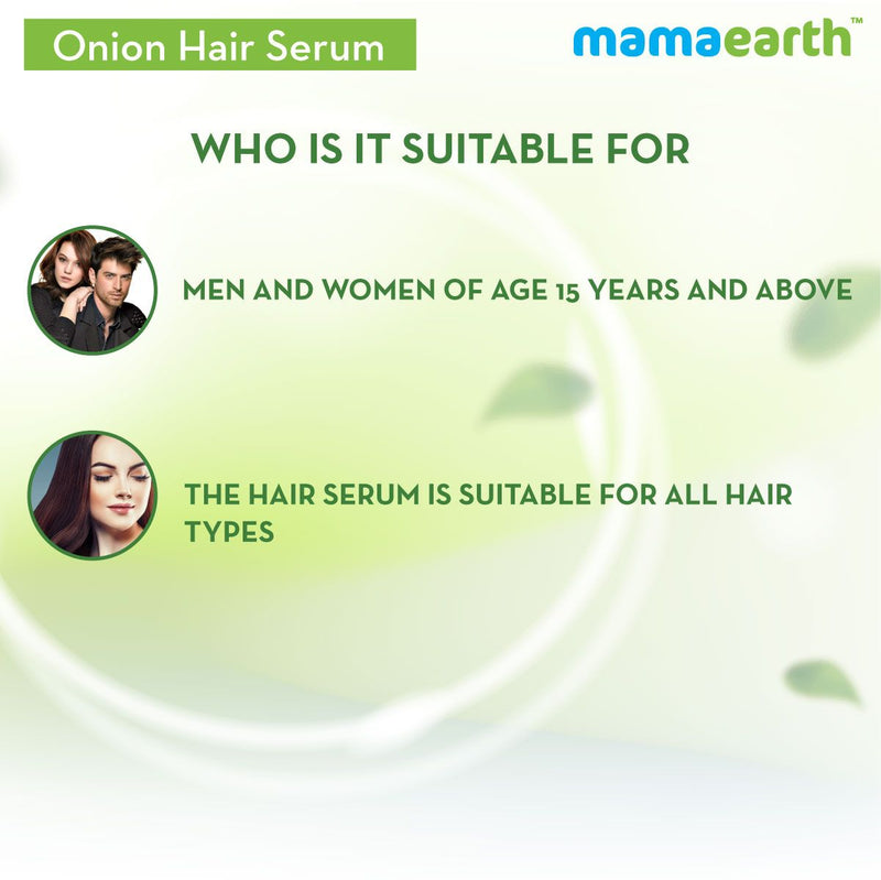 Onion Hair Serum with Onion and Biotin for Strong, Frizz-Free Hair - 100 ml