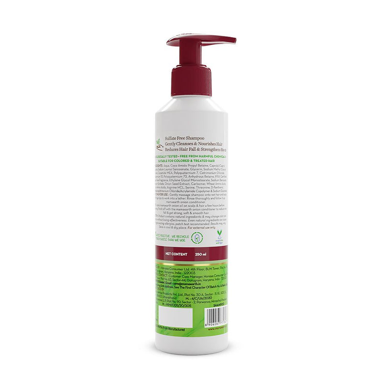 Onion Shampoo with Onion and Plant Keratin for Hair Fall Control - 250ml