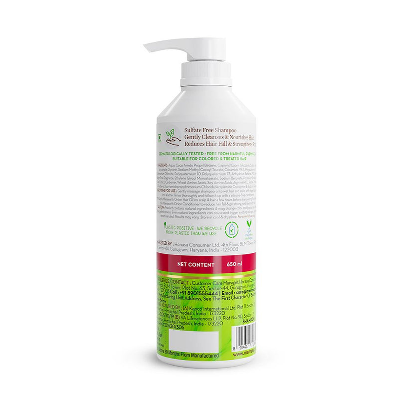 Onion Shampoo for Hair Fall Control and Hair Growth with Onion & Plant Keratin - 650 ml