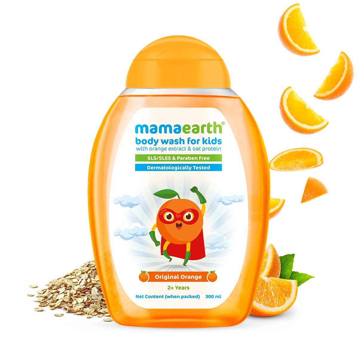 Original Orange Body Wash For Kids with Orange and Oat Protein - 300 ml