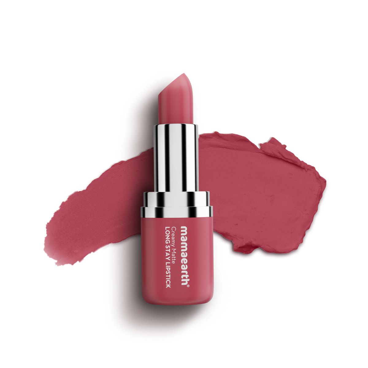 Creamy Matte Long Stay Lipstick with Murumuru Butter and Vitamin E  - 4.2g | Pink Rose