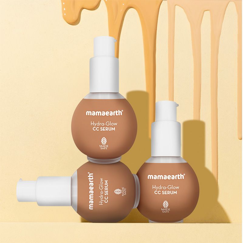 Mamaearth Hydra-Glow CC Serum with Vitamin C & Hyaluronic Acid - Vanilla -  30 ml