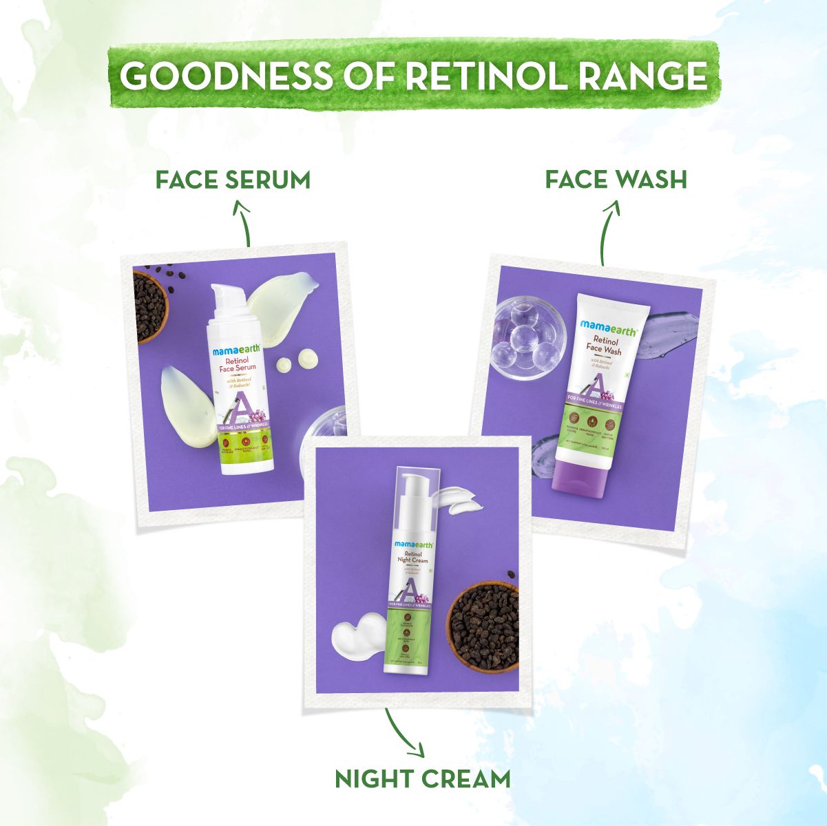 Retinol Night Cream For Women with Retinol and Bakuchi for Anti Aging, Fine Lines and Wrinkles - 50 g