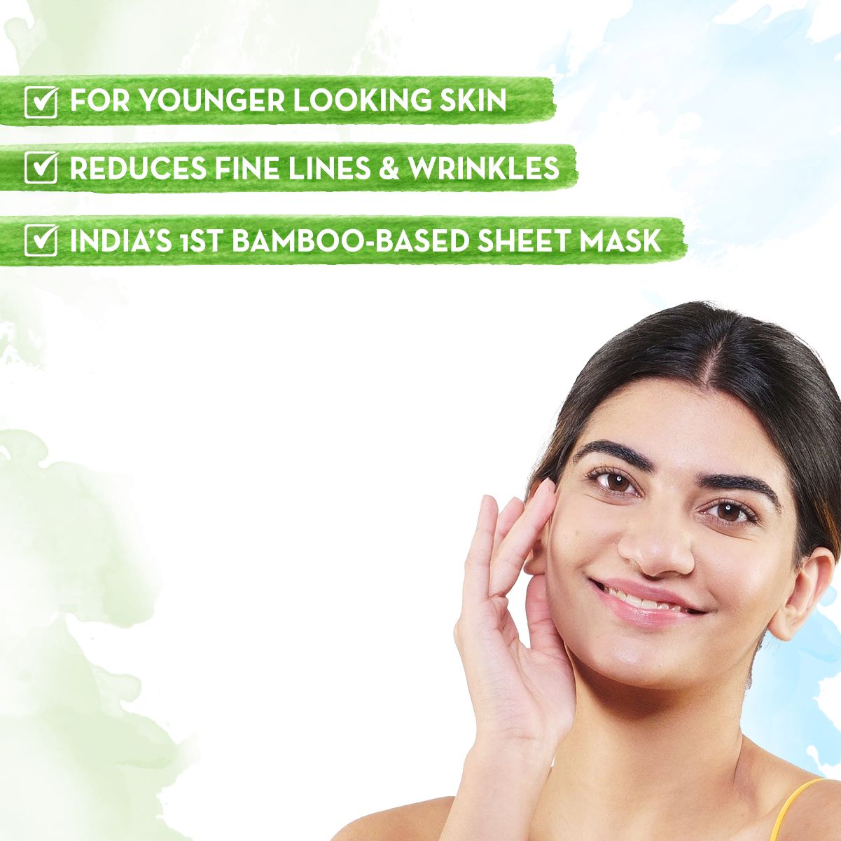 Retinol Bamboo Sheet Mask for Fine Lines and Wrinkles 