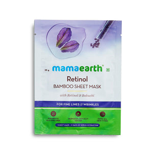 Retinol bamboo sheet mask