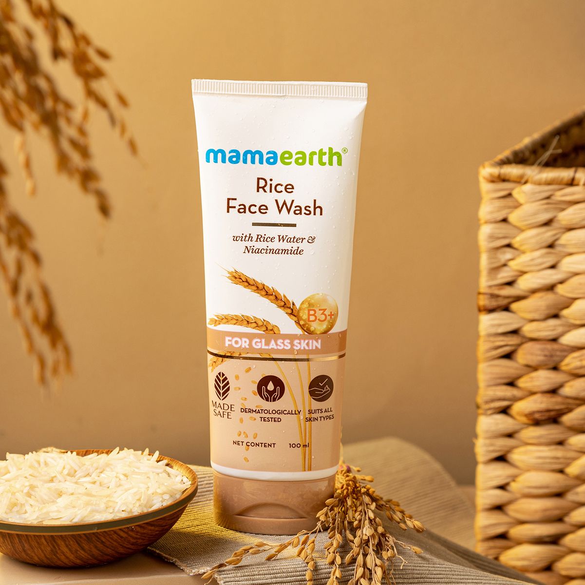 Rice Face Wash With Rice Water & Niacinamide for Glass Skin - 20 ml