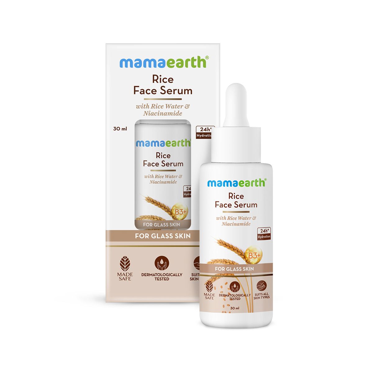 Rice Face Serum With Rice Water & Niacinamide for Glass Skin - 30 ml