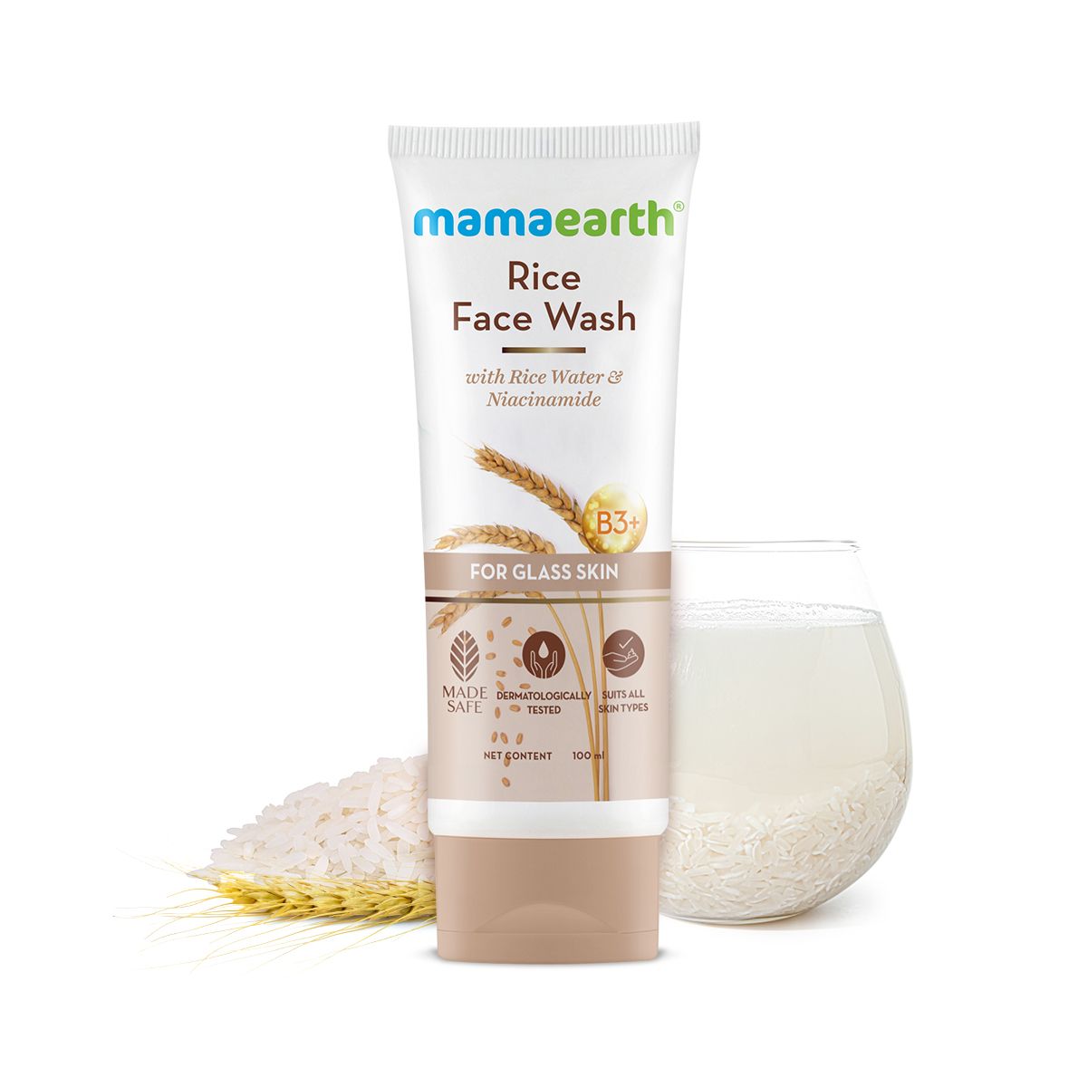 Rice Face Wash With Rice Water & Niacinamide for Glass Skin - 20 ml