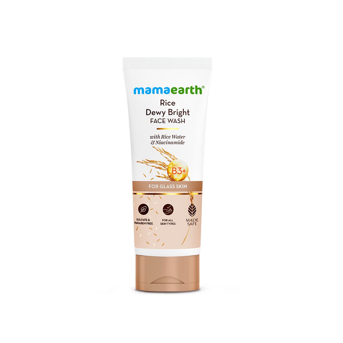 Rice Dewy Bright Face Wash With Rice Water & Niacinamide for Glass Skin - 200 ml