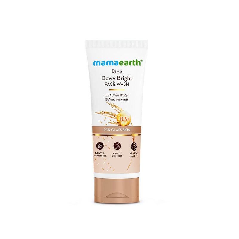 Rice Dewy Bright Face Wash With Rice Water & Niacinamide for Glass Skin - 200 ml