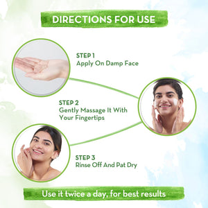How to use the mamaearth rice water face wash 