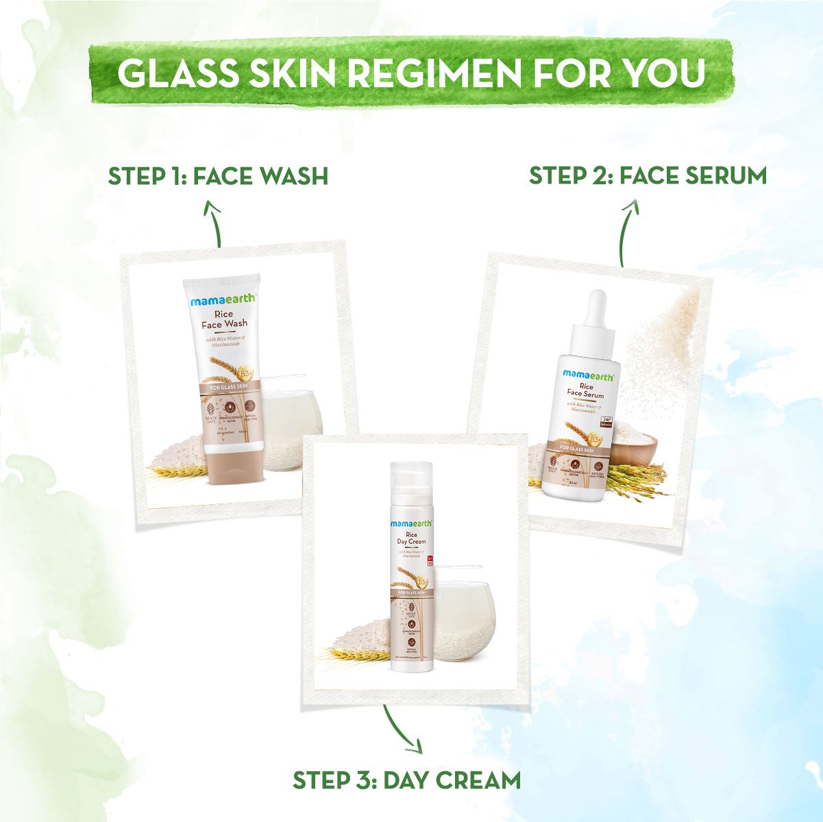 Rice Face Wash With Rice Water & Niacinamide for Glass Skin - 20 ml