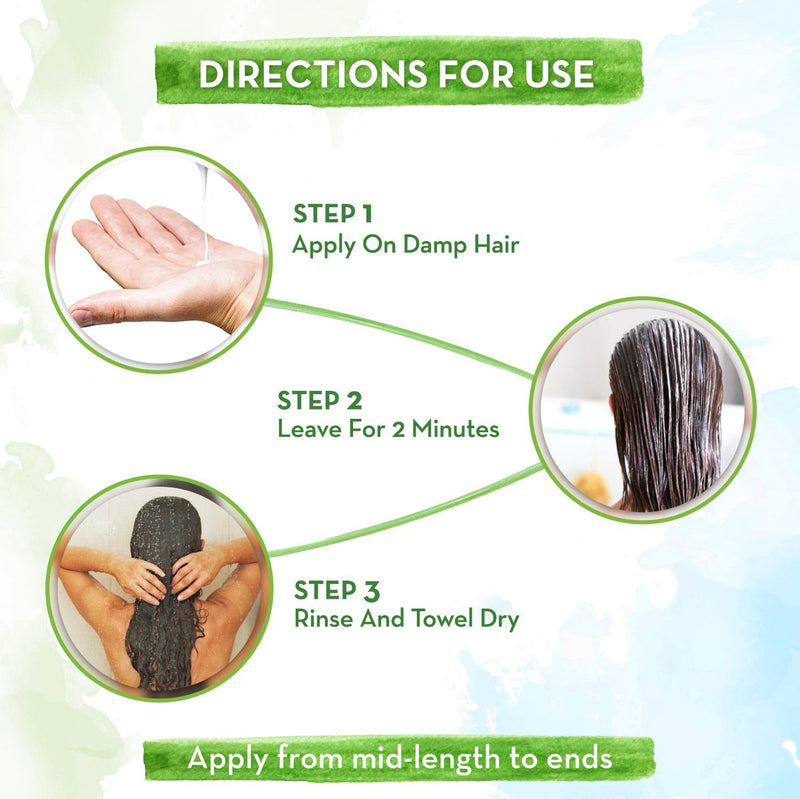 Rice Water Conditioner with Rice Water and Keratin for Damaged, Dry and Frizzy Hair - 25 ml