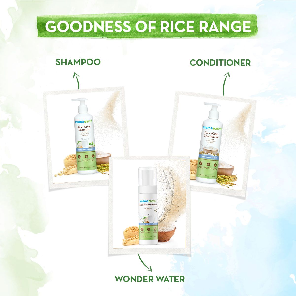 Rice Wonder Water With Rice Water & Keratin For Detangled Hair in 7 Seconds - 100 ml