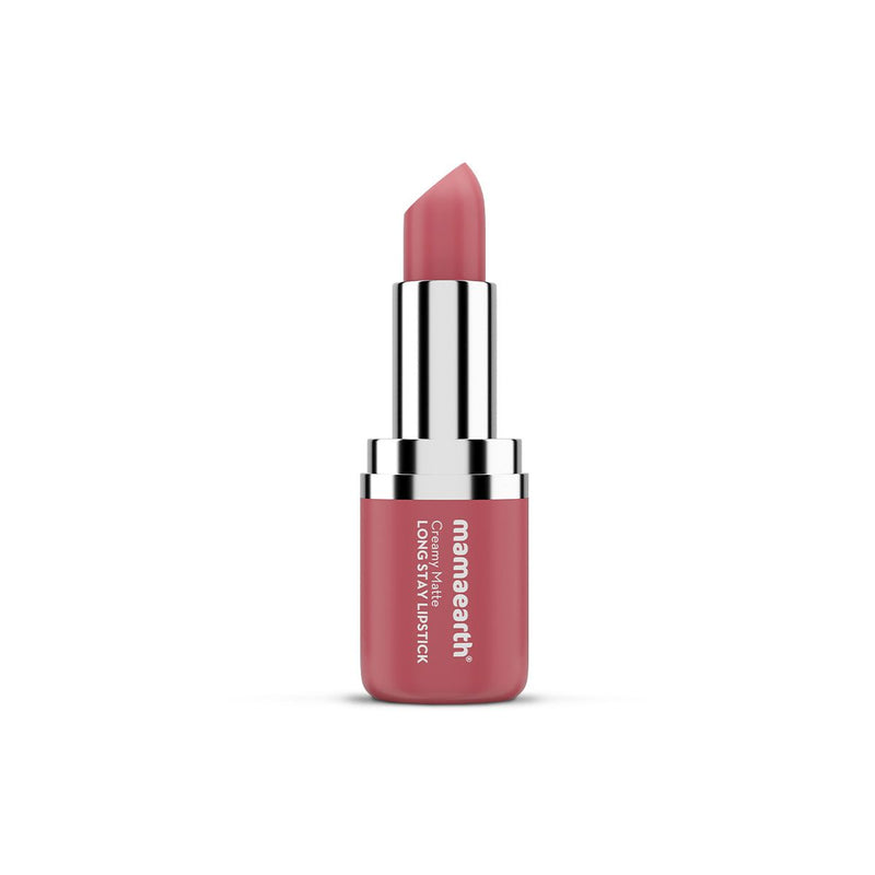 Creamy Matte Long Stay Lipstick with Murumuru Butter and Vitamin E  - 4.2g | Rose Nude