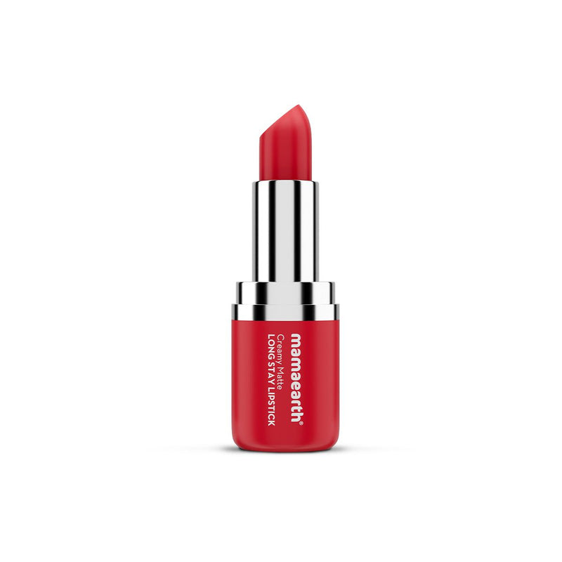 Creamy Matte Long Stay Lipstick with Murumuru Butter and Vitamin E  - 4.2g | Ruby Crush