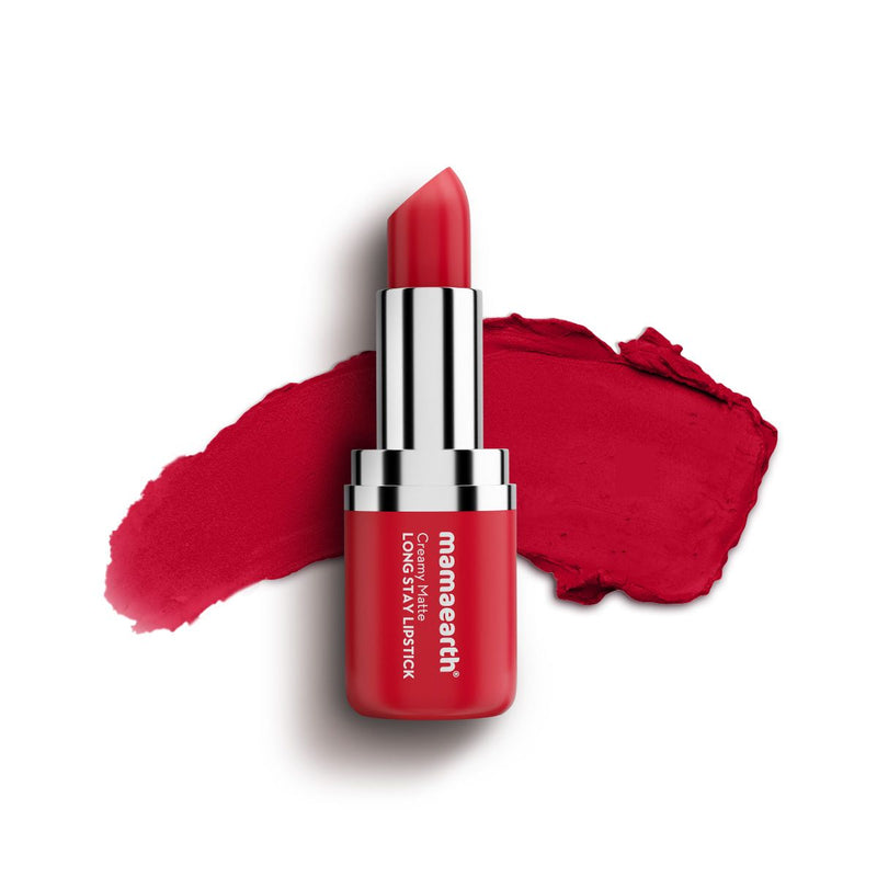 Creamy Matte Long Stay Lipstick with Murumuru Butter and Vitamin E  - 4.2g | Ruby Crush