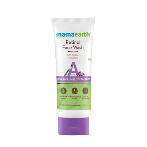 Retinol Face Wash with Retinol and Bakuchi for Fine Lines and Wrinkles - 100 ml