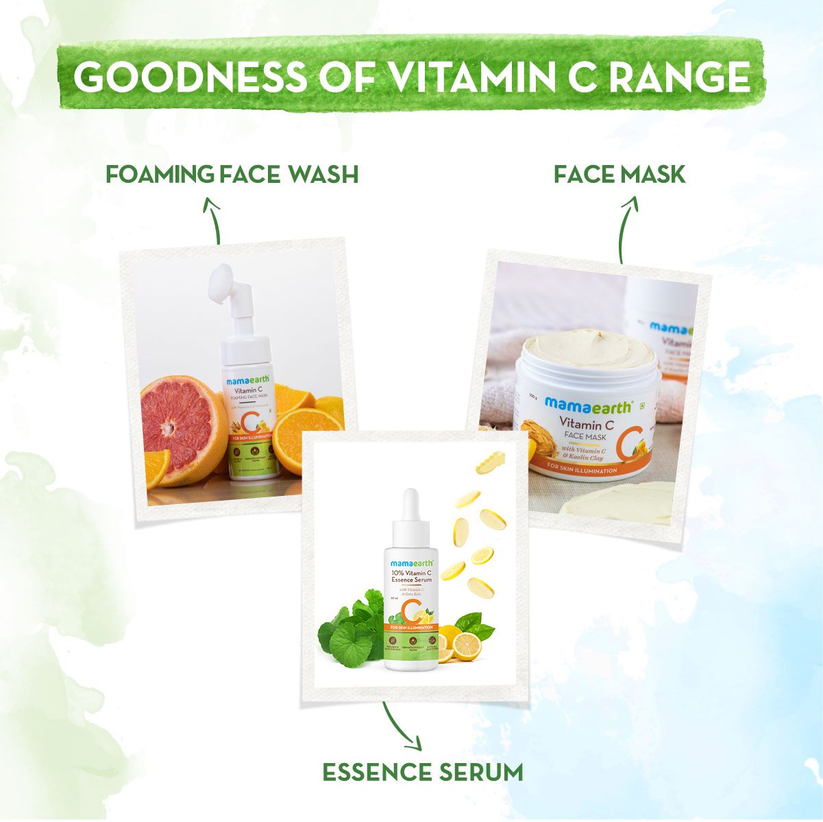 10% Vitamin C Essence Serum with Vitamin C and Gotu Kola for Skin Illumination – 30ml