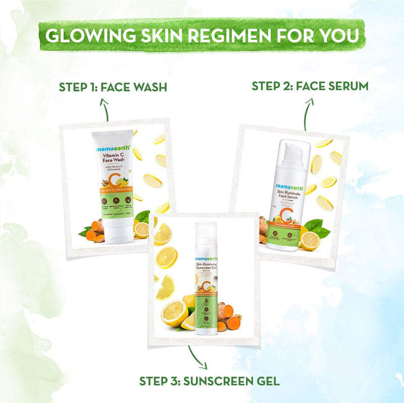 Skin Illuminate Sunscreen Gel SPF 50 with Vitamin C & Turmeric for UVA & B Protection - 50 g
