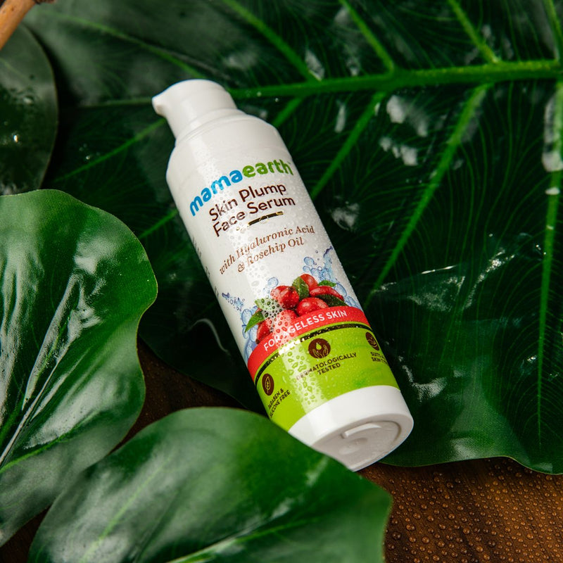 Skin Plump Serum For Face Glow, with Hyaluronic Acid and Rosehip Oil for Ageless Skin - 30ml