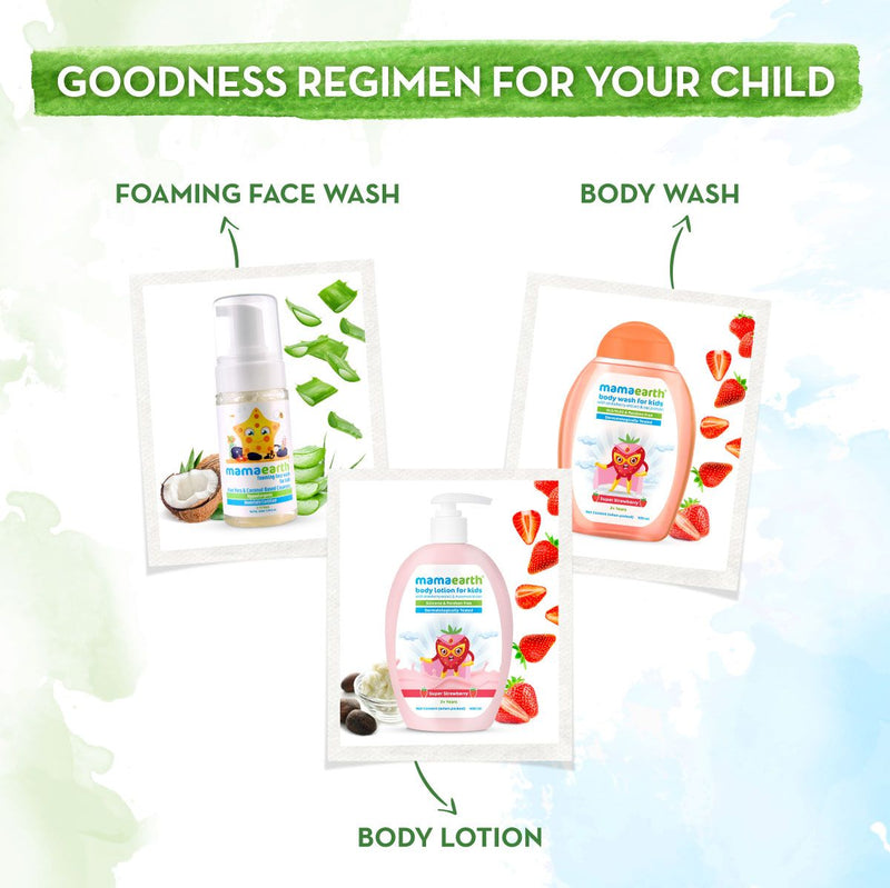 Super Strawberry Body Lotion for Kids With Strawberry & Shea Butter - 400 ml