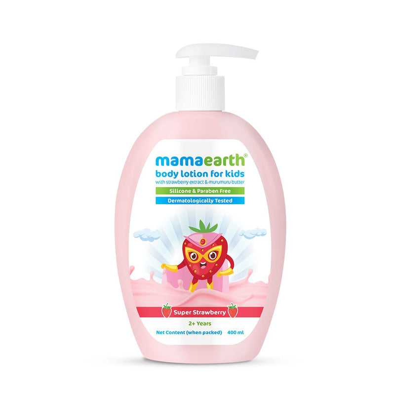 Super Strawberry Body Lotion for Kids With Strawberry & Shea Butter - 400 ml