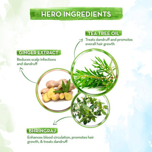 Tea Tree Hair Oil with Bhringraj and Ginger Oil 