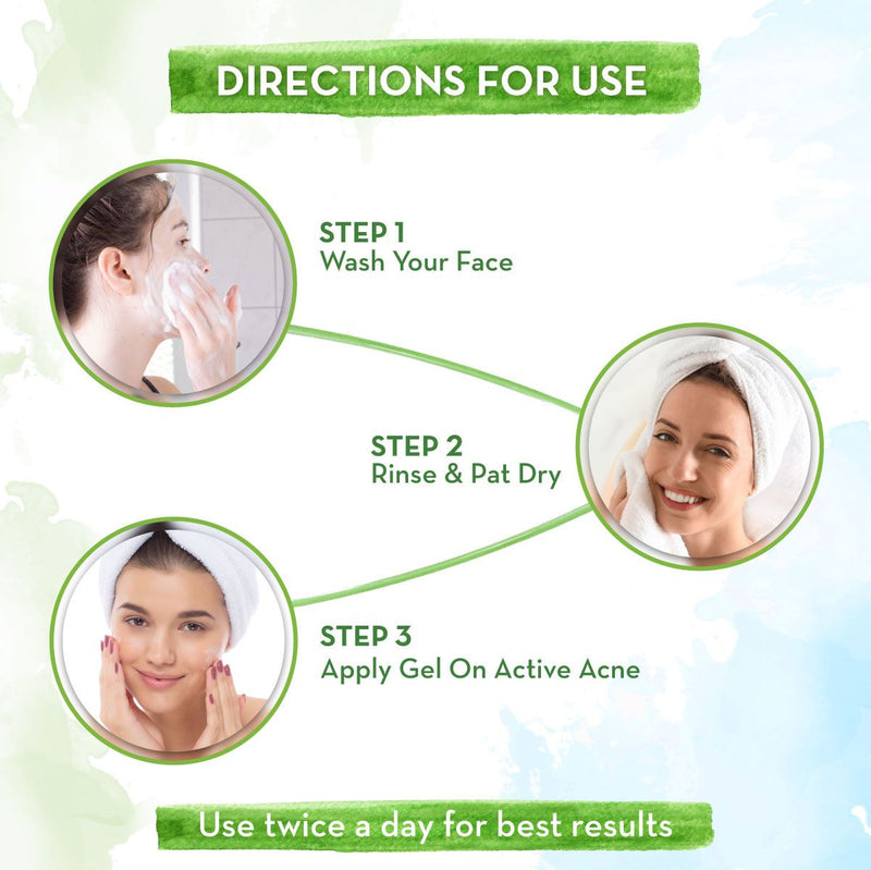 Tea Tree Spot Gel Face Cream with Tea Tree and Salicylic Acid For Acne and Pimples - 15 g