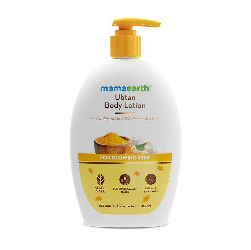 Ubtan Body Lotion with Turmeric and Kokum Butter for Glowing Skin - 400 ml