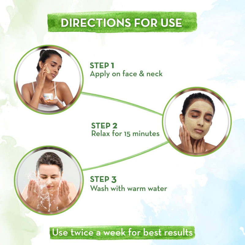 Ubtan Face Mask with Saffron & Turmeric for Skin Brightening and Tan Removal - 20g