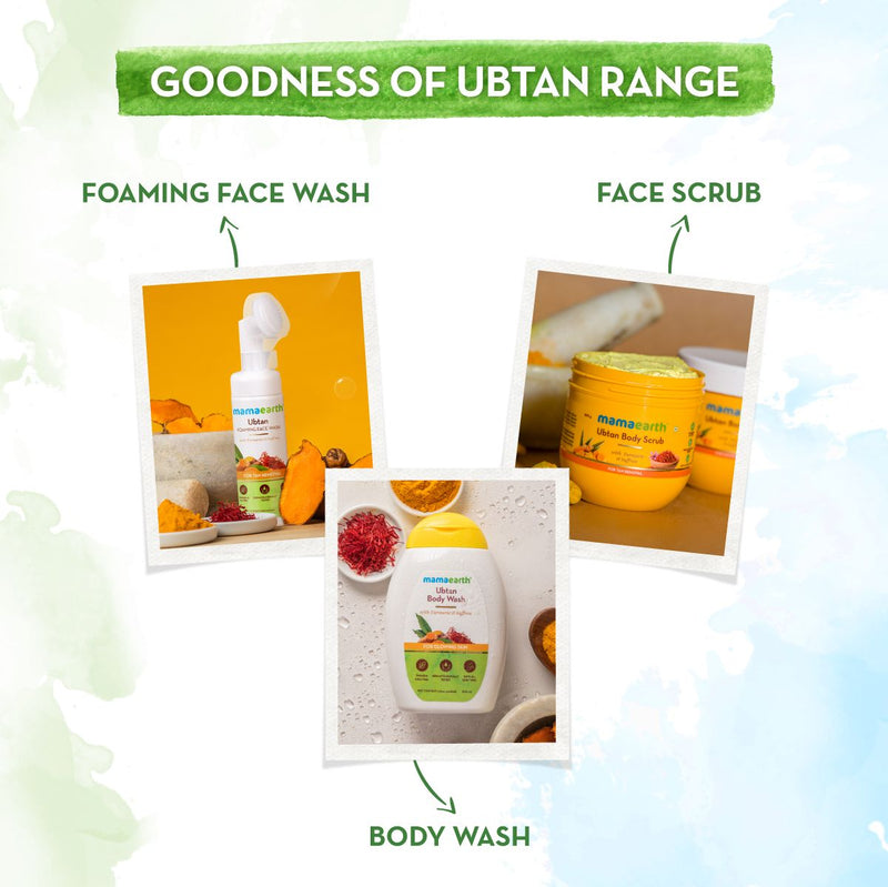 Ubtan Face Mask with Saffron & Turmeric for Skin Brightening and Tan Removal - 20g