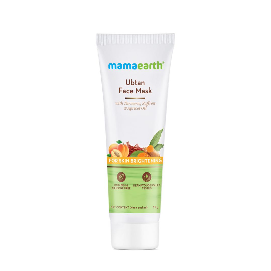 Ubtan Face Mask with Saffron & Turmeric for Skin Brightening and Tan Removal - 20g