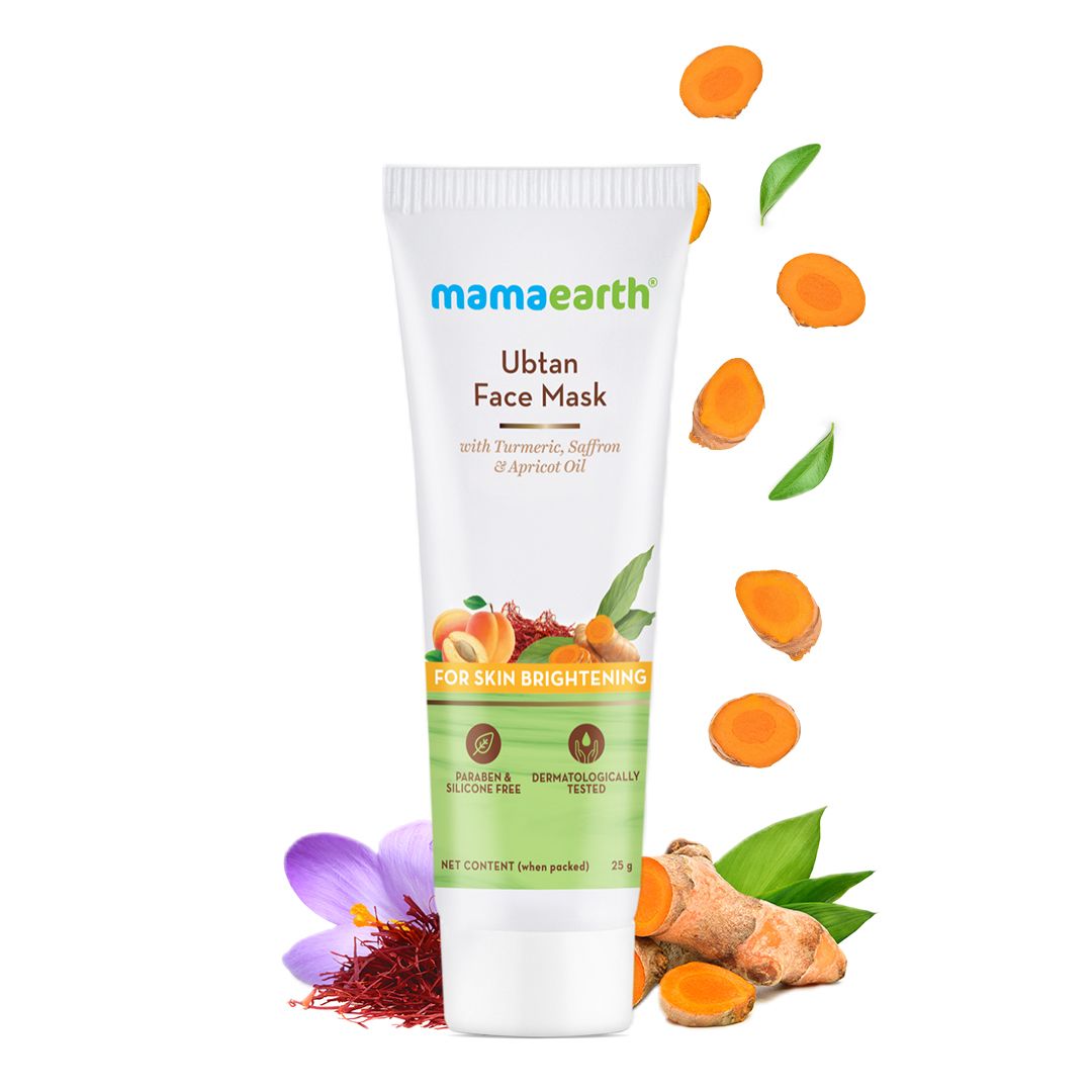Ubtan Face Mask with Saffron & Turmeric for Skin Brightening and Tan Removal - 20g