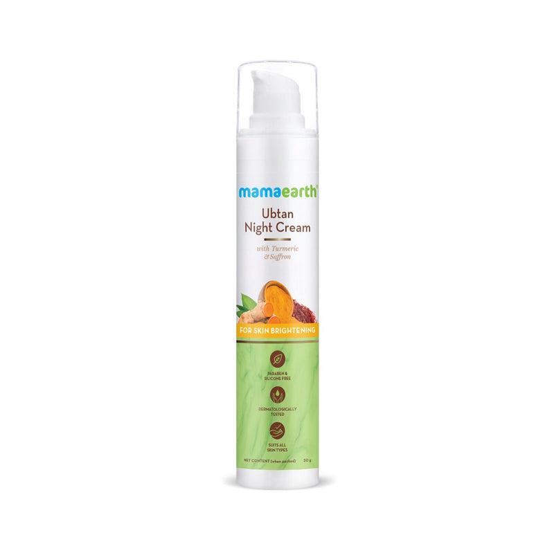 Ubtan Night Cream with Turmeric & Saffron for Skin Brightening – 50 g