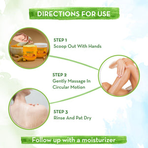 Ubtan Body Scrub with Turmeric and Saffron  how to use 