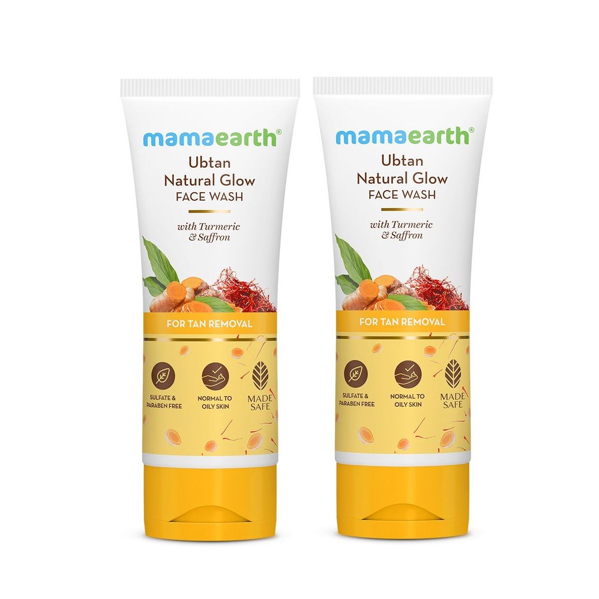 Ubtan Facewash for tan removal, Pack Of 2 - 100ml*2