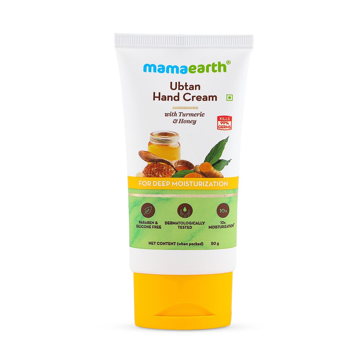 Ubtan Hand Cream with Turmeric and Honey for Deep Moisturization - 50g