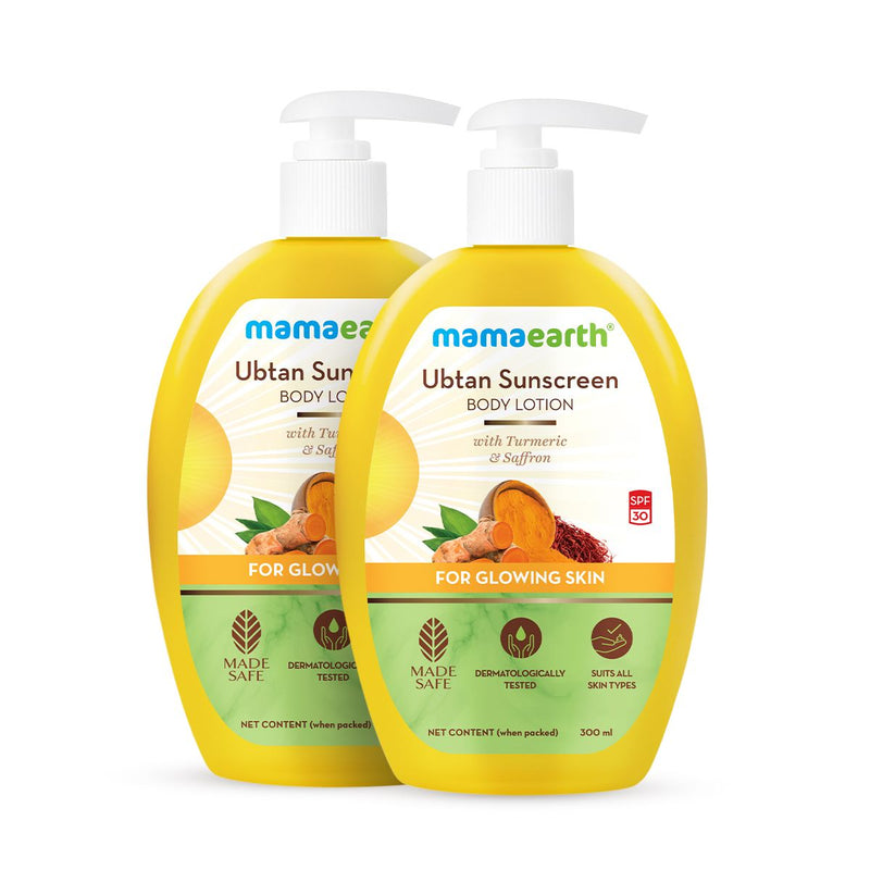 Sunscreen Body Lotion SPF 30 - 300 ml | Ubtan Pack of 2