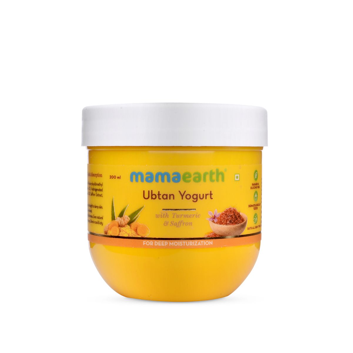 Ubtan Yogurt with Turmeric and Saffron for Deep Moisturization – 200 ml