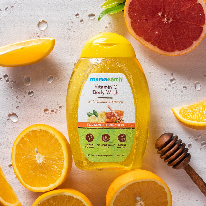 Vitamin C Body Wash with Vitamin C and Honey for Skin Illumination - 300ml