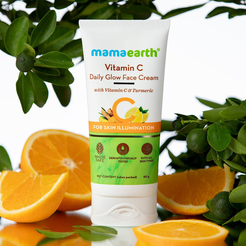 Vitamin C Daily Glow Face Cream With Vitamin C & Turmeric for Skin Illumination - 80 g
