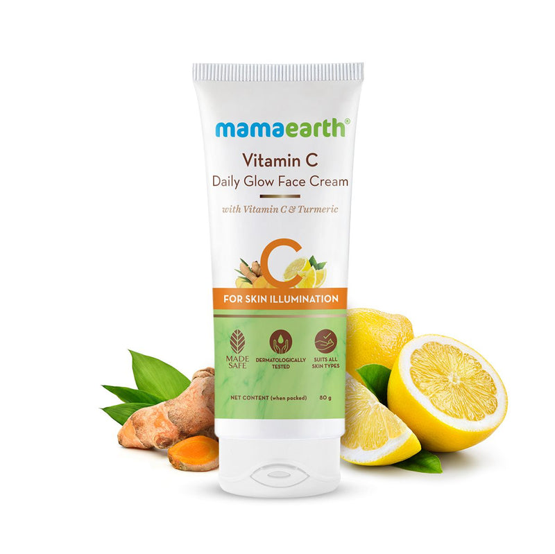 Vitamin C Daily Glow Face Cream With Vitamin C & Turmeric for Skin Illumination - 80 g
