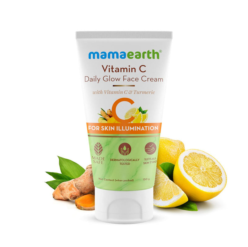 Vitamin C Daily Glow Face Cream With Vitamin C & Turmeric for Skin Illumination - 150 g (Pack of 2)