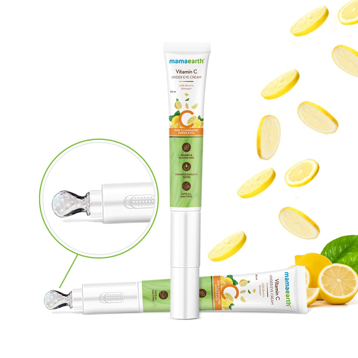 Vitamin C Under Eye Cream with Gotu Kola & Niacinamide for Brightening Under Eyes - 20 ml