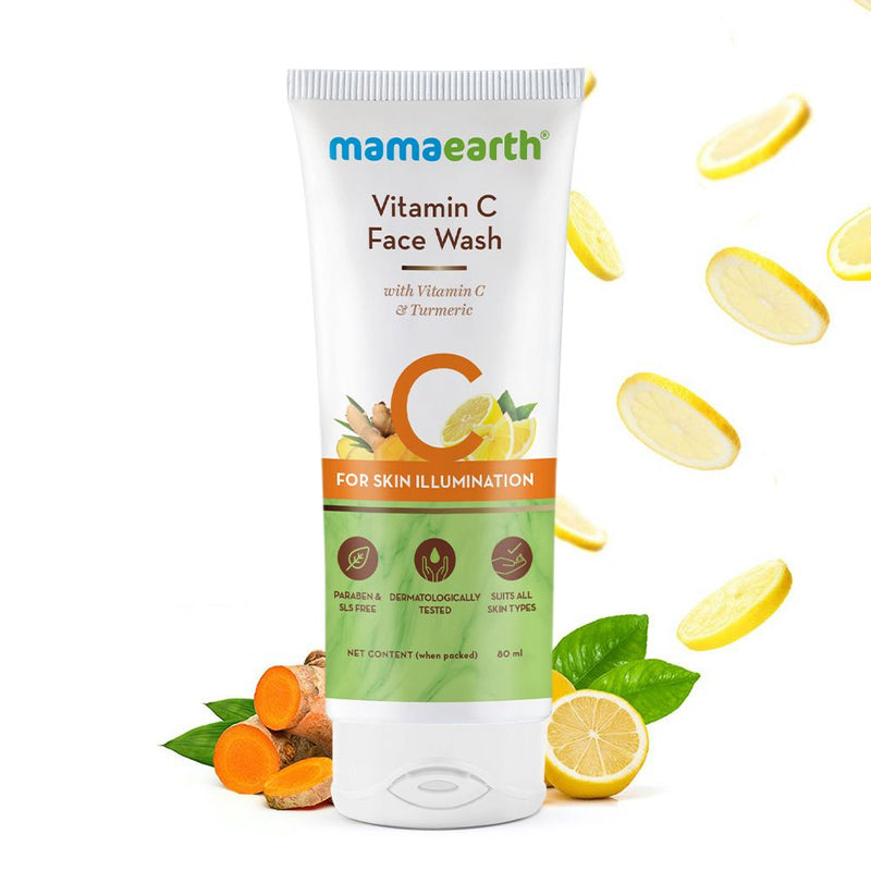 Vitamin C Face Wash with Vitamin C and Turmeric for Skin Illumination - 80ml