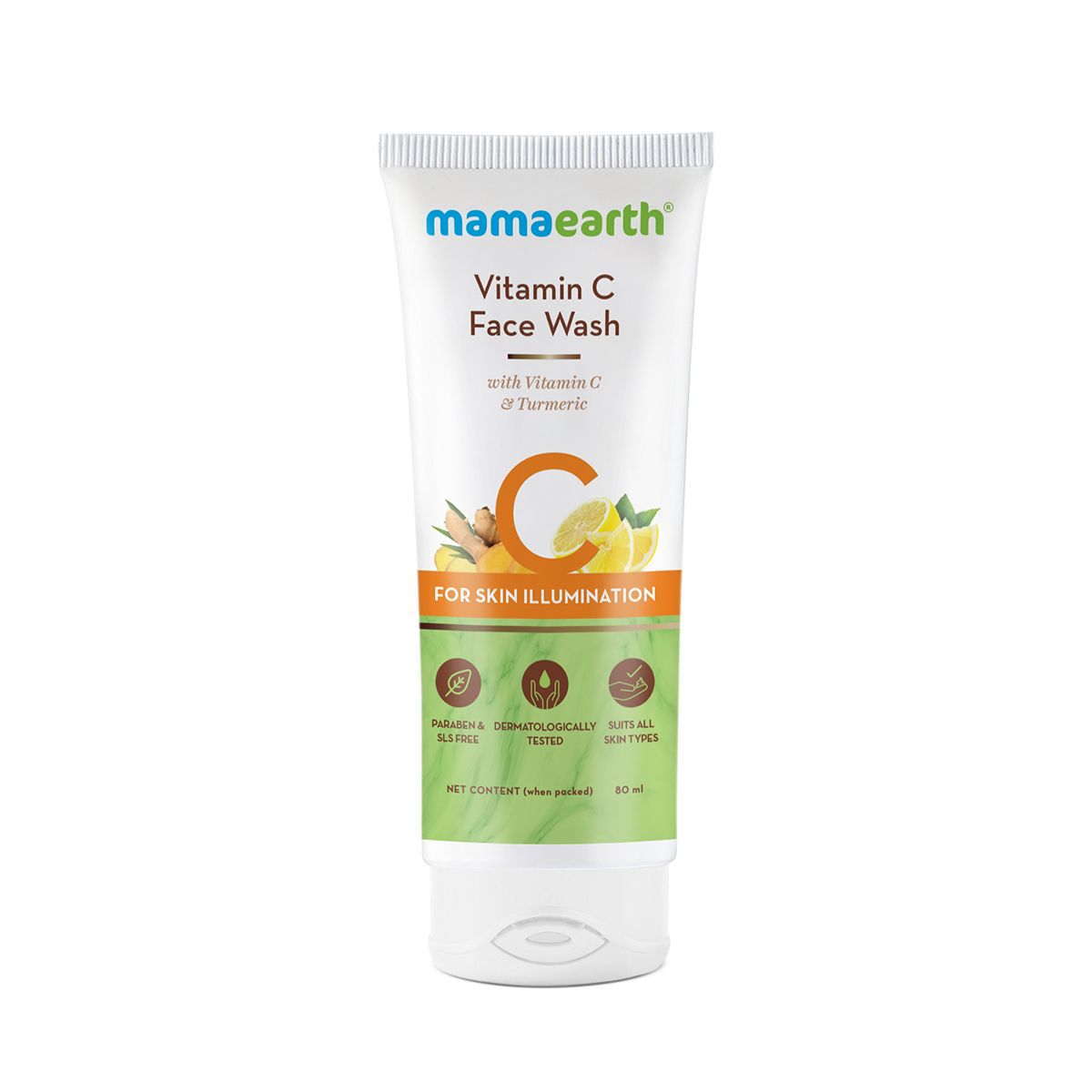 Vitamin C Face Wash with Vitamin C and Turmeric for Skin Illumination - 80ml