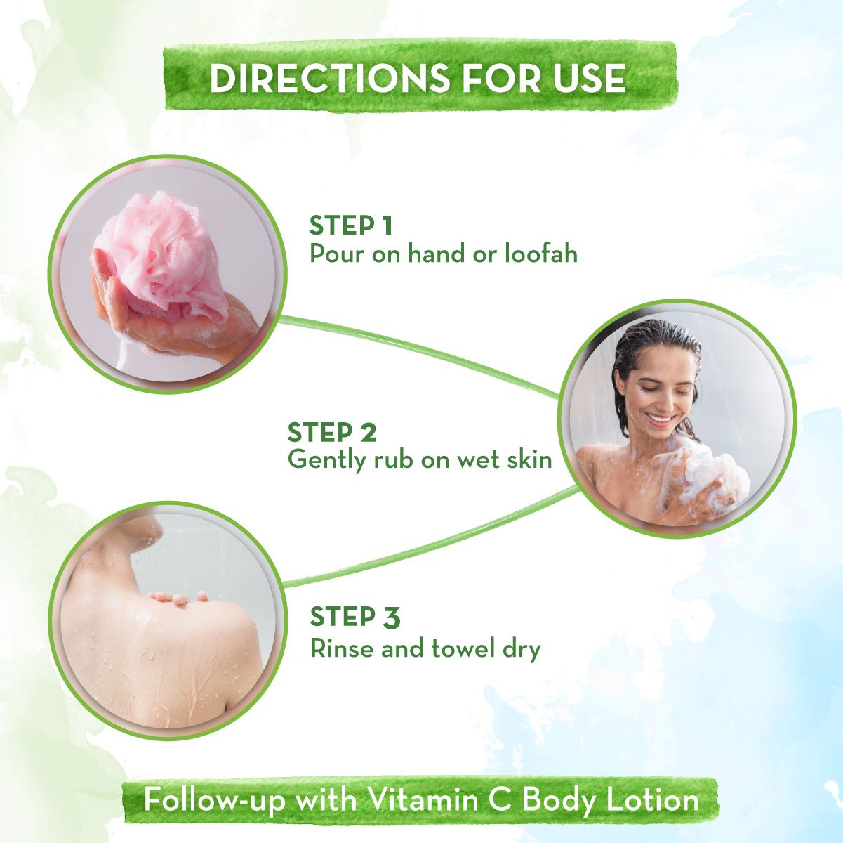 Vitamin C Body Wash with Vitamin C and Honey for Skin Illumination - 300ml