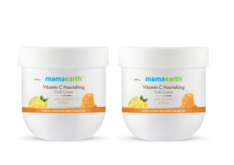 Vitamin C Nourishing Cold Cream with Vitamin C & Honey for Illuminating Moisturization - 200 g Pack of 2