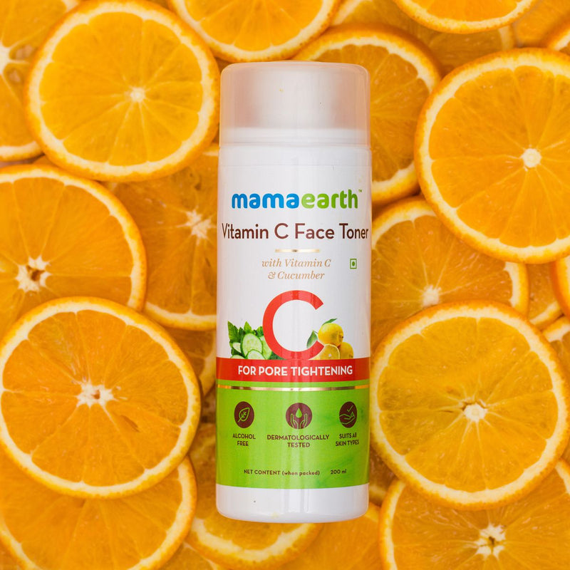 Vitamin C Face Toner with Vitamin C and Cucumber for Pore Tightening, 200 ml
